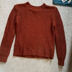 Burnt orange sweater